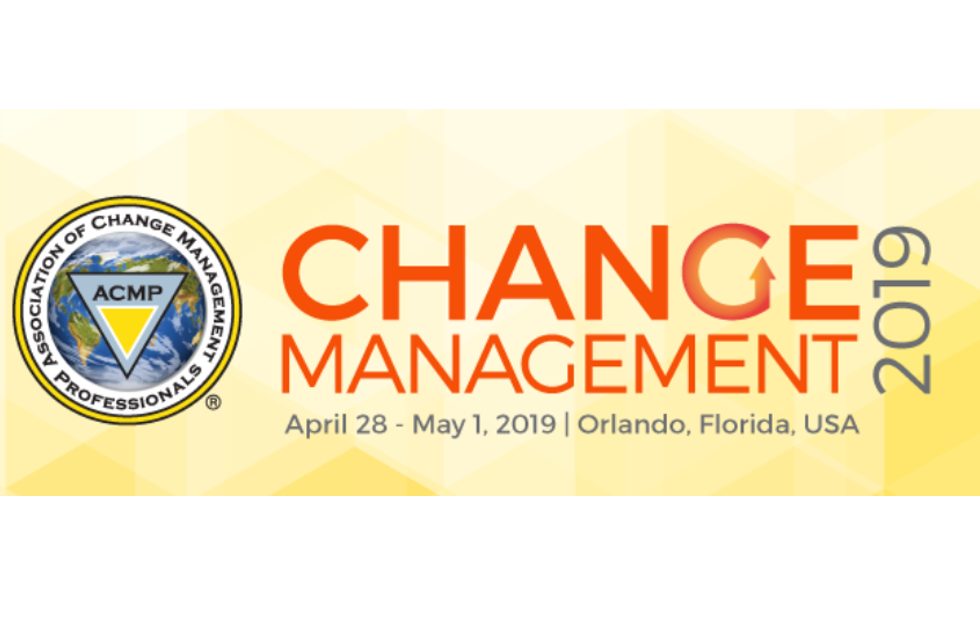 WELCOME TO CHANGE MANAGEMENT 2019